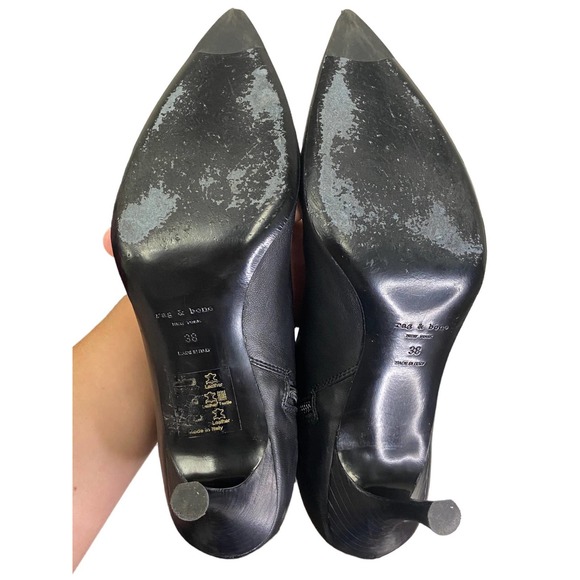 Rag & bone Brea Leather Ankle Boot Size 8 - Picture 10 of 13